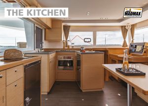 Madmax courses - catamaran internal kitchen