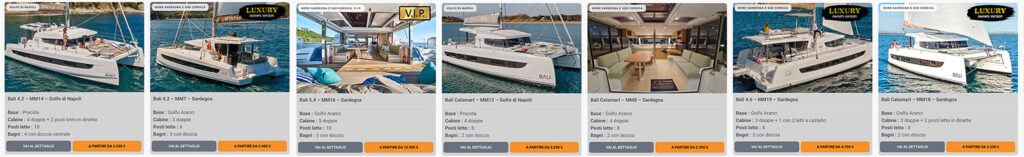 cerca il tuo catamarano nella flotta MadMax